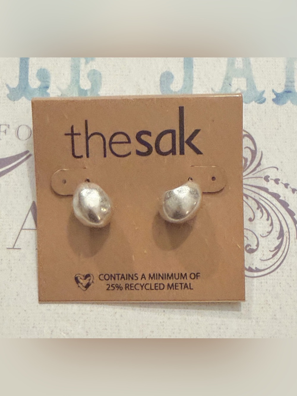 The Sak Silver Nugget Stud Earrings
